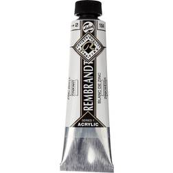 Rembrandt Acrylic Colour Tube Zinc White 40ml