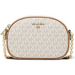 Michael Kors Jet Set Charm Small Logo Crossbody Bag - Vanilla/Acorn