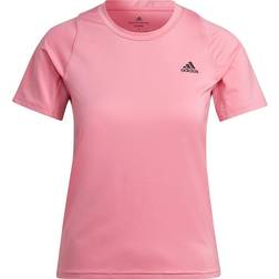 Adidas Women's Run Fast Parley Ocean Plastic Running Tee - Bliss Pink