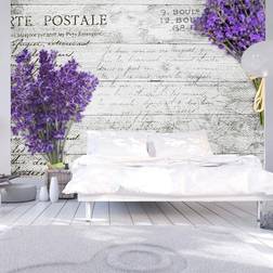 Artgeist Fototapet Lavender postcard 150 x 105 cm