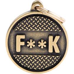 MyFamily ID Tag Big Circle "F**k"