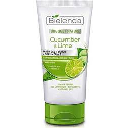 Bielenda Bouquet Nature Cucumber &amp; Lime 3in1 Wash Gel