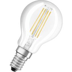 LEDVANCE Classic E14 Päron Filament Klar 4.2W 470lm 927 Extra Varm Vit Bästa färgåtergivning Dimbar Ersättare 40W