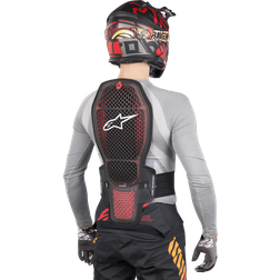 Alpinestars Nucleon KR-R Cell, Rückenprotektor Grau/Rot/Schwarz