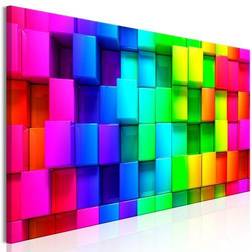 Artgeist Colourful Cubes Narrow Billede