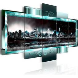 Artgeist Turquoise New York: Starry Night Billede