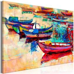 Artgeist Boats Wide Billede