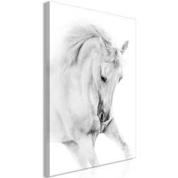 Artgeist White Horse Lodret Billede