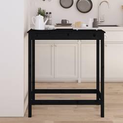 vidaXL massivt fyrretræ Barbord 50x110cm
