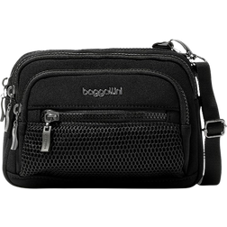 Baggallini Triple Zip Bagg - Black Neoprene