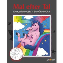 Unicorn Mal Efter Tal Enhjørninger