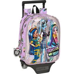 Monster High Skolerygsæk med Hjul Best boos Syren 22 x 27 x 10 cm