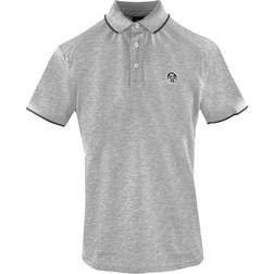 North Sails Contrast Collar Polo Shirt - Grey