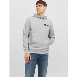 Jack & Jones Sweatshirt Blau/Hellgrau/Weiß