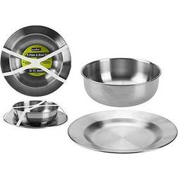 Summit Stainless Steel Plate & Bowl Set