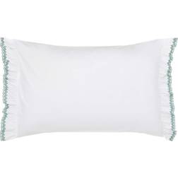 Sanderson Emperor Peony Cotton 200 Thread Count Cushion Cover Green