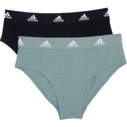 adidas 2-pack Bikini Brief Black/Green