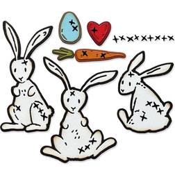 Sizzix thinlits dies by tim holtz 15/pkg-bunny stitch