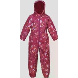 Regatta Kid's Peppa Pig Pobble Waterproof Puddle Suit - Berry Pink