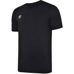 Umbro Kid's Club Leisure T-shirt - Black/White