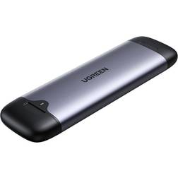 Ugreen Pocket Drive-Hölje M.2 M-Key USB-C & USB-A, 10Gb/s Grå