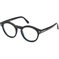 Tom Ford FT 5887-B 001, including lenses, ROUND Glasses, UNISEX