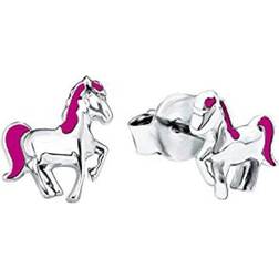 Prinzessin Lillifee Princess Lillifee Örhängen Öronsmycken, 0,8 cm, Rosa, Häst, Levereras en presentask för smycken, 9048519