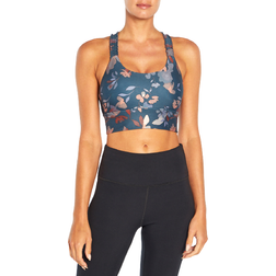 Marika Paisley Sports Bra - Midnight Navy Playful Floral