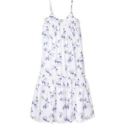 Petite Plume Indigo Floral Chloe Nightgown - White