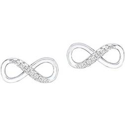 Amor Örhängen 925 Sterling Silver infinity