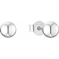 Amor Silverörhängen Studs Bollar - 5 mm