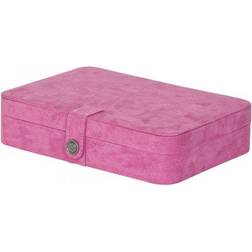 Mele & Co Maria Fabric Jewellery Box - Pink