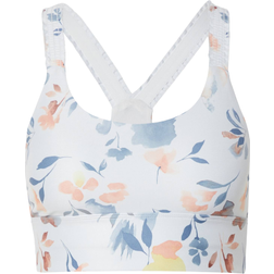 Marika Paisley Sports Bra - White Playful Floral