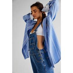 Free People We The Ziggy Denim Overall - Sapphire Blue