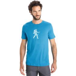 Icebreaker Tech Lite II S/S Tee - Geo Blue