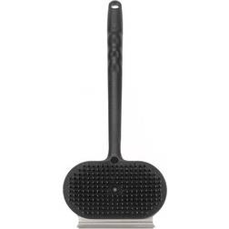 Bar-B-Q Oversized Grill Brush & Scraper Stainless Steel Bristles Grip