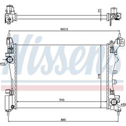 Nissens Kühler, Motorkühlung Nissens 61917