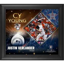 "Justin Verlander Houston Astros Framed 15" x 17" 2022 American League Cy Young Award Collage"