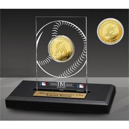 Highland Mint Officially Licensed MLB Marlins Champions Acrylic Gold Coin