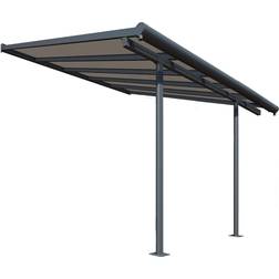 Palram Bronzo Pergola Addossata In Alluminio Capri 3X3 m
