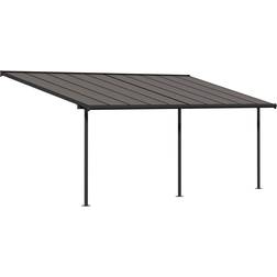 Palram Bronzo Pergola Addossata In Alluminio 3X6.2 m Grigio