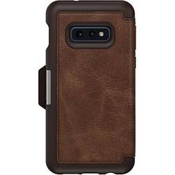 OtterBox Strada Folio Case for Samsung Galaxy S10e Smartphone, Espresso Brown