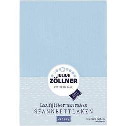 Julius Zöllner spanntuch laufgittermatratze 68/90+95/95 jersey hellblau top