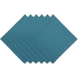 DII Solid Cotton Set/6 Cloth Napkin Turquoise