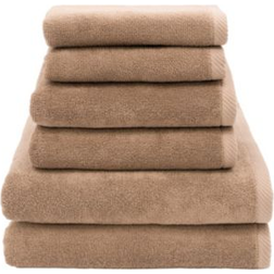 Authentic Hotel and Spa Textiles 6-piece Turkish Cotton Ediree Bath Towel Brown (137.16x)