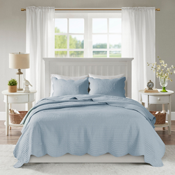 Madison Park 3-Pc Edge Bedspread Blue (228.6x)