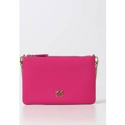 Pinko Flad Klassisk Crossbody Taske - Lyserød