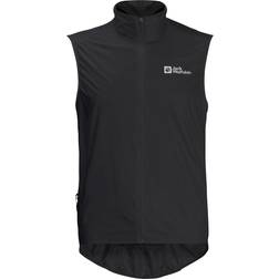 Jack Wolfskin Herr Morobbia Wind Vest - Svart