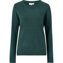 Vila Ril L/S O-Neck Knit Top - Ponderosa Pine