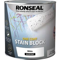 Ronseal One Coat Stain Block Barniz para madera Blanco 2.5L